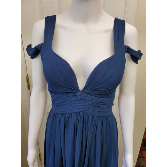 Lulu's Gown Maxi Floor Length Dress Holiday Formal Prom Wedding Bridesmaid Party - Picture 9 of 16